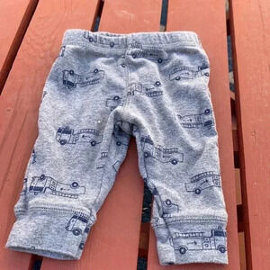 [5 for $25] carters fireman sweatpants, 100% cotton w fire  truck appliqué